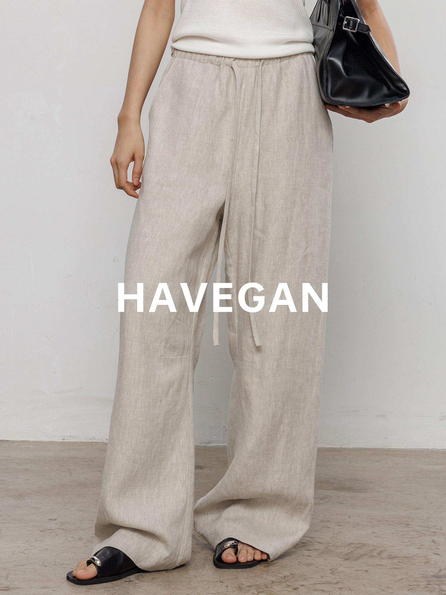 Women s 100% Linen Wide-Leg Summer Pants: Breathable, Loose, Slimming 2026 Style Medium льняной/естественный