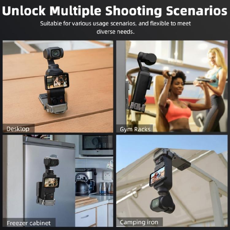 Magnetic Holder Platform For Pocket 3 Stand With Expandable Option For Backpacks And Tripods Aluminum