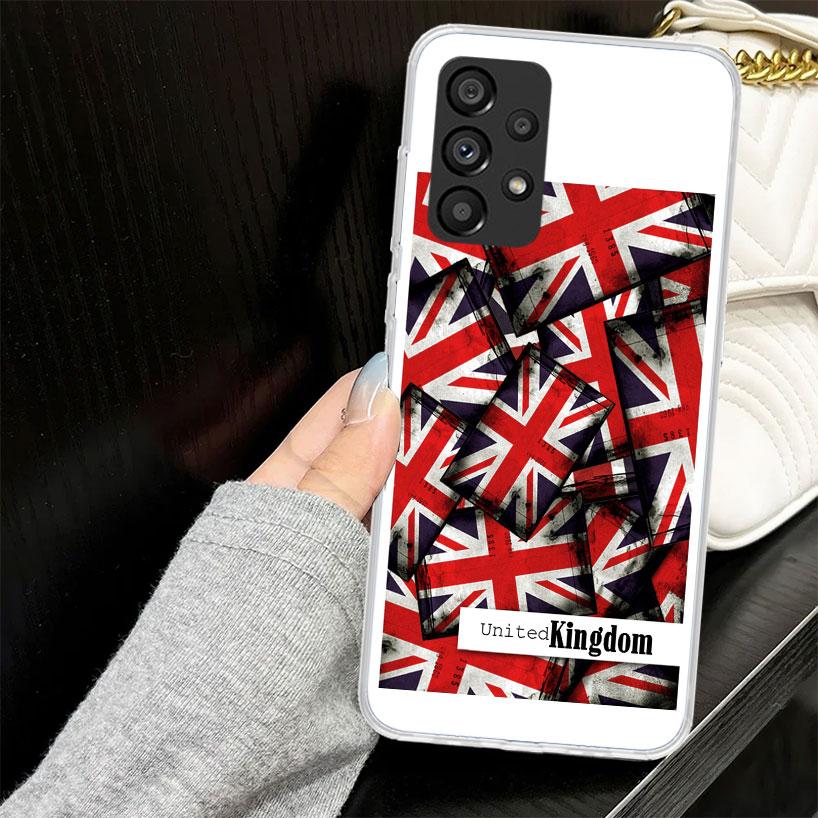 Union Jack England UK Flag Case for Samsung Galaxy A52 A42 A32 A22 A12 A51 A50 A02S Phone Cover A41 A31 A21S A40 A30S A20E A10S
