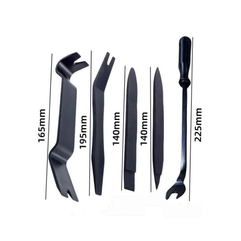 5Pcs Non-Scratch Plastic Car Trim Removal Tool Set For Interior Door Panel/Clip/Fastener Vehicle Repair Accessory