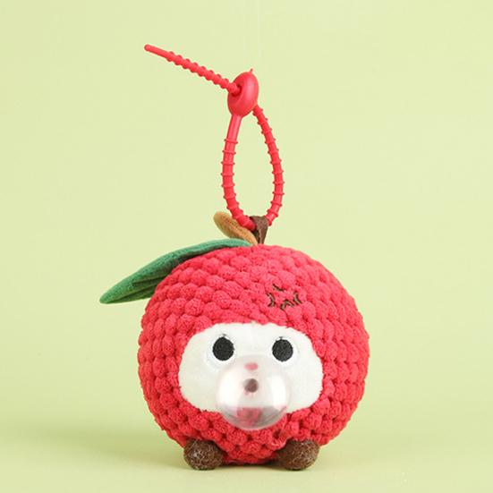 Vegetable Plush Toy Keychain Soft Squeezable Stuffed Animal Keychain Stress Relief Fidget