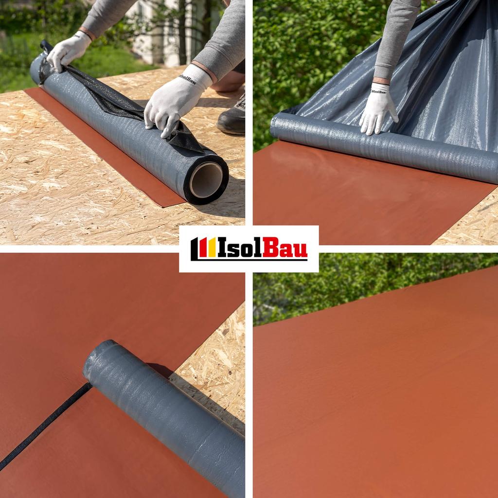 IsolBau Self-Adhesive Bituminous Membrane Dachbahn KSK 5m² RAL 7013