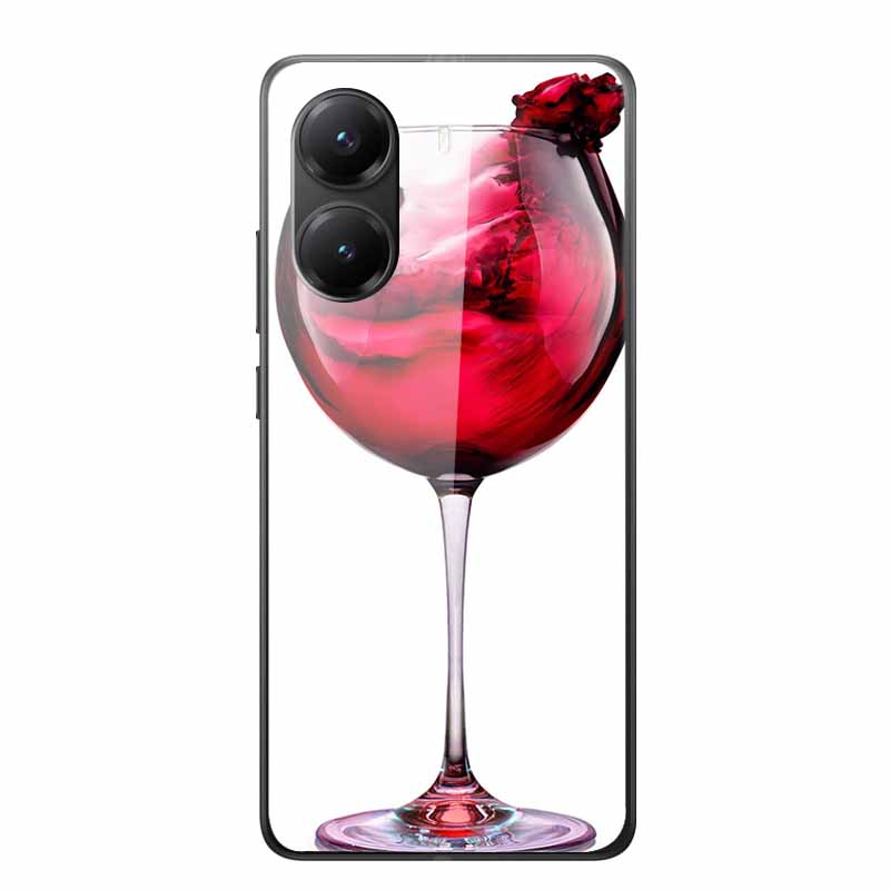 Tempered Glass Case For Xiaomi Poco X7 Pro Case Hard Glass Back Cover Soft TPU Bumper For Redmi Turbo 4 Phone Case X7Pro Turbo4
