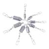 2Pcs Fishing Sinkers Weights Bullet Sinker Rolling Swivel With Interlock Snap Connector 10/15/20/25/30/40/50/60G Fishing Tackle