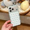 Frosted Translucent Polka Dot iPhone 15/16/17 Pro Max Double-layer Drop-proof Case