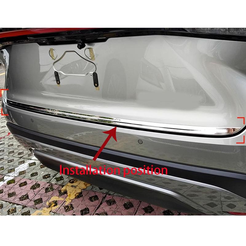 For Lexus RX 350 350h 450h+ 500h   2024 Steel Car Rear Door Trunk Lid Tailgate Strip Trim Frame Cover Auto Accessories