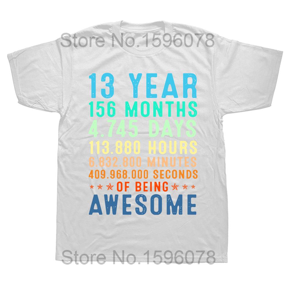 Official Teenager 13th Birthday Gift 13 Year Old Boys Girls T Shirts Graphic Cotton Streetwear Short Sleeve Summer Style T-shirt