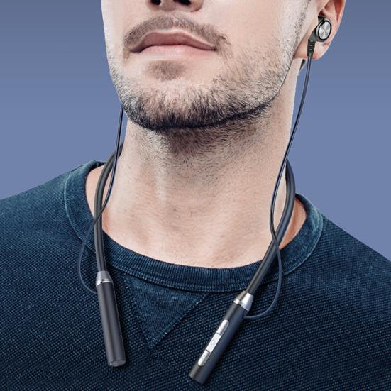 Wireless Earphone Bluetooth-compatible Magnetic Neckband TF 5.1 Stereo Card HiFi Headphone for Android/for