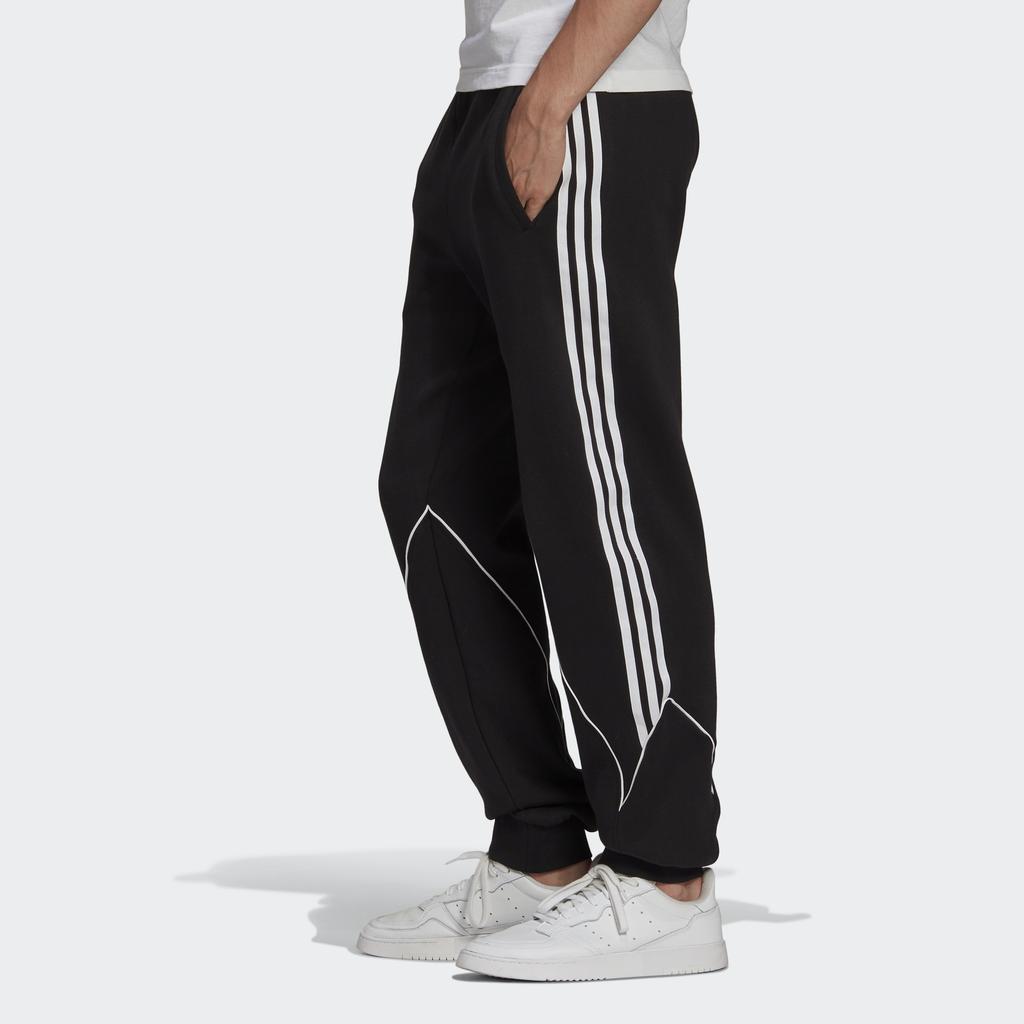 Adidas Originals Trefoil Sweatpants With Cuffed Ankles Men Bottoms Black GE0819