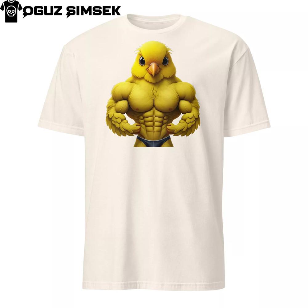 

Unisex T-Shirt | Buff Canary in Speedo | Funny Bird Graphic Bodybuilding Gym S