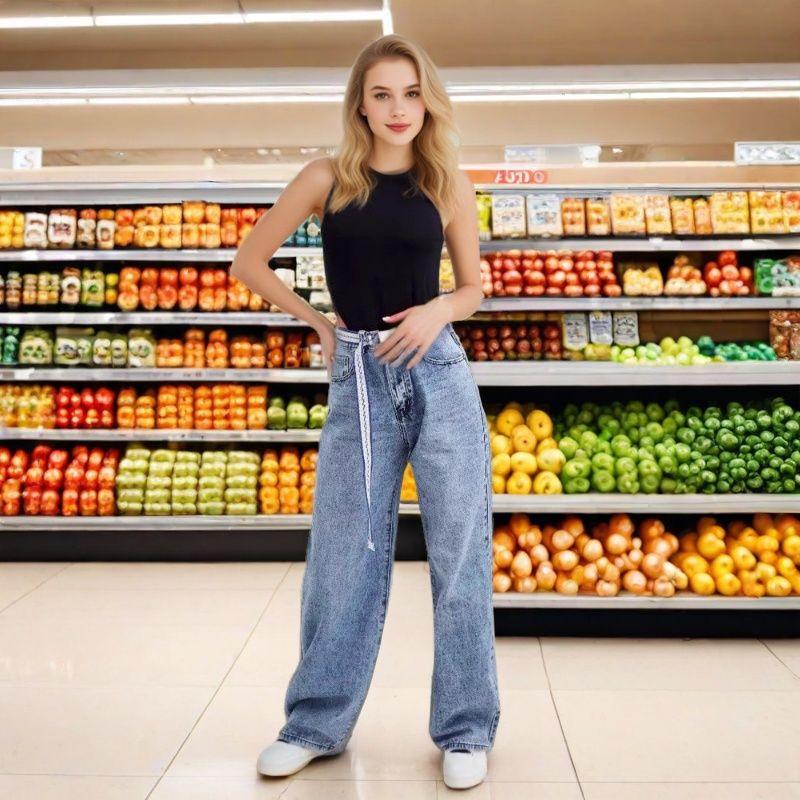 

Жіночі джинси, що гаряче продаються, з-за кордону - Модні штани для жінок 31