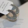 Personalized round hollow earrings fashion cold wind earrings high sense light luxury versatile earrings
