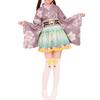 Japanisches Lolita Kimono Kleid mit Kirschblüten Haori und Miniskirt Cosplay Sommer Feuerwerk Bühnenkleidung Muster, Set, Yukata, Kostüm, Festival,