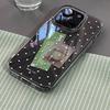 Y2k Korean Full Screen Polka Dots Phone Case For iPhone 17 AIR 17 16Pro 15 14 13 12 11Pro MAX XR XS MINI 78Plus Clear Back Cover