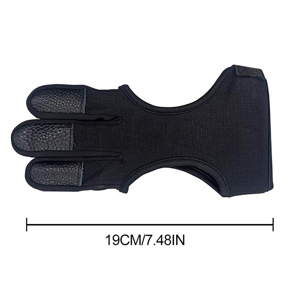 Three Finger Archery Gloves Leather Archery Shooting Gloves Archery Protective Gear Accessories