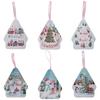 Christmas Decor Tinplate Box Storage Box With Lanyard Candy Biscuit Box Jewelry Storage Party Favors Christmas Tree Decoration