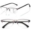 JIMMYORANGE Bifocal Lectura Media Montura Metálica Senior Simple Hecho de Elegante Gris con Comodidad Gafas para Hombre, Montura, Montura, Moda, Elegante, Gafas, Diseño,
