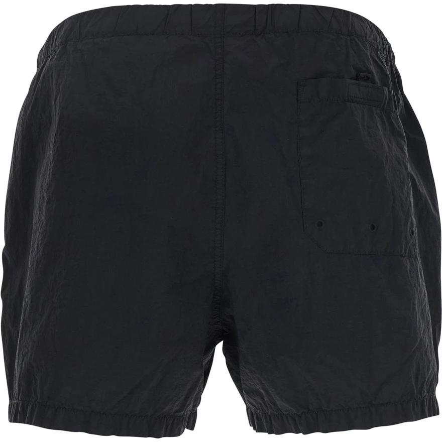 Stone Island Ss25 Logo Patch Button Swim Shorts Men swimwear Black K1S15B1000-06S0043-V0029