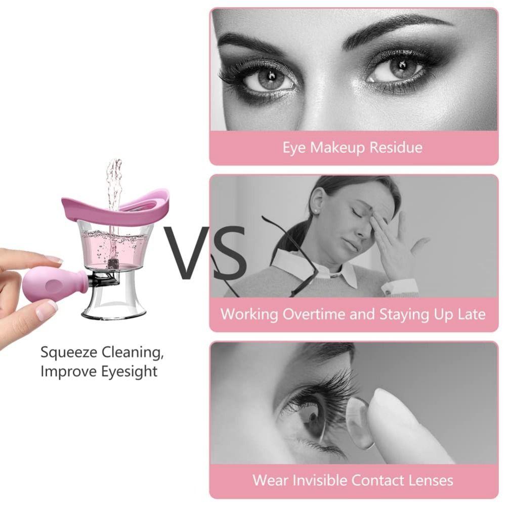 Manual Eyes Cleaner Soft Silicone Eye Cleaning Tool Portable Eye Wash Cups  Children