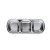 ZISIZ 304 Stainless Steel 4-Compartment Dipping Dish