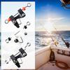 4 Stück Downrigger Release Clip Trolling Verstellbarer Schnurclip Starker Spannungs-Snap-Release-Clip für die Meeresfischerei
