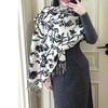 WTEMPO Retro Autumn Winter Printed Thick Warm Tassel Scarves Christmas Casual Versatile Cold-prood Windproof Outdoor Shopping/Commuting Scarf Shawls
