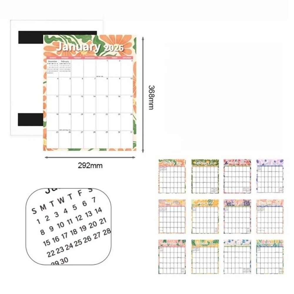 Smudge-proof Daily Planning Calendar 12-month Schedule Planner New Countdown Calendar  Home Use