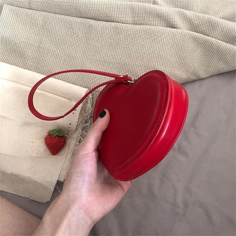 Womens Wallets for Women Purses for Girls Kawaii PU Leather Heart Bag