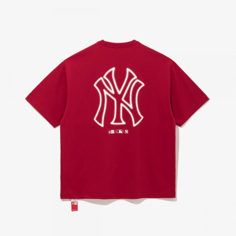 New Era Mlb New York Yankees Neon Logo T shirT Samba 14536480