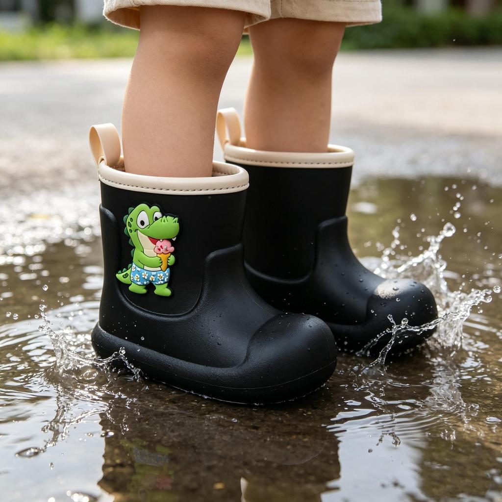 Children's Non-Slip Waterproof EVA Rain Boots - Soft, Breathable Baby Outdoor Footwear