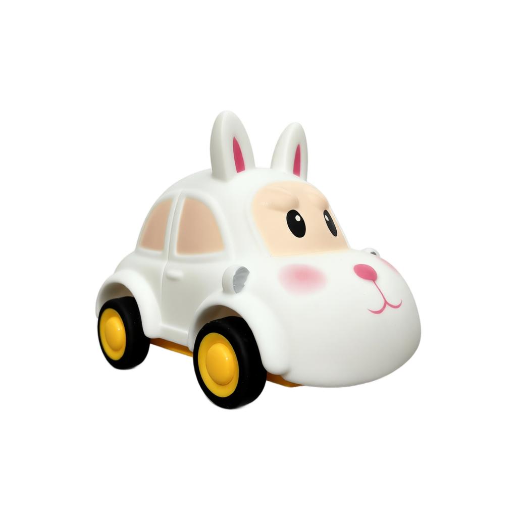 Educational Pull Back Toy Car with Soft Body and for Kids