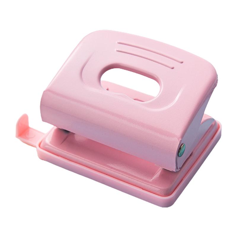 Dual-Hole Puncher Non-slip Handle Portable Hole Punch Tool Effortless Punching 20 Sheets Capacity for DIY Binder Albums