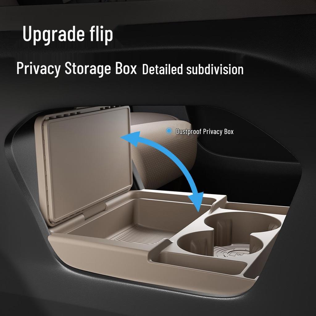 Compatible with 26 Geely Xingyue L models, this dustproof silicone storage box fits under the center console for convenient storage.