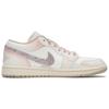 Jordan Air Jordan 1 Abrasion Resistant Low top Vintage Basketball Shoes Women's Beige Pink DC0774-112(Teamfour-)