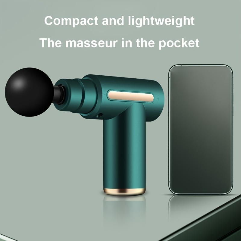 

Электрический пистолет для массажа фасций, электрический массажер для мышц, поставляется с 4 сменными массажными головками, подходит для занятий спортом и фитнесом. зелёный