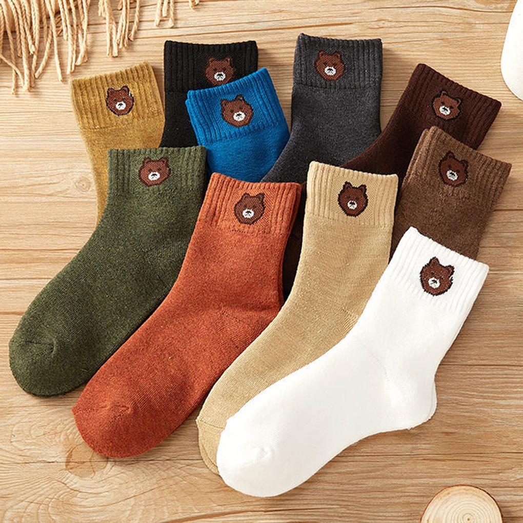 

Женские носки с открытой вязкой и манжетой (10 пар) 10 pairs (random colors)