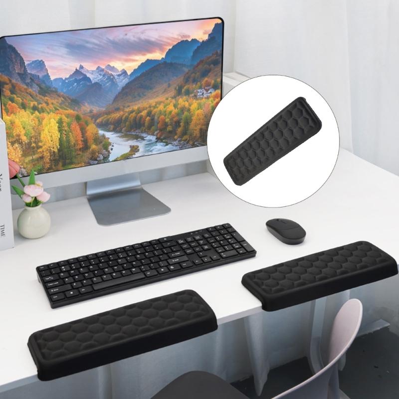 Soft Fabric Mouse Wrist Support Pad With AntiSlip Base For Office Desk Edges And Computer Use