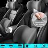 Car Headrest & Lumbar Support Cushion Kit, Ergonomic Driving Fatigue Relief Seat Memory Foam Neck Back Rest Pillows