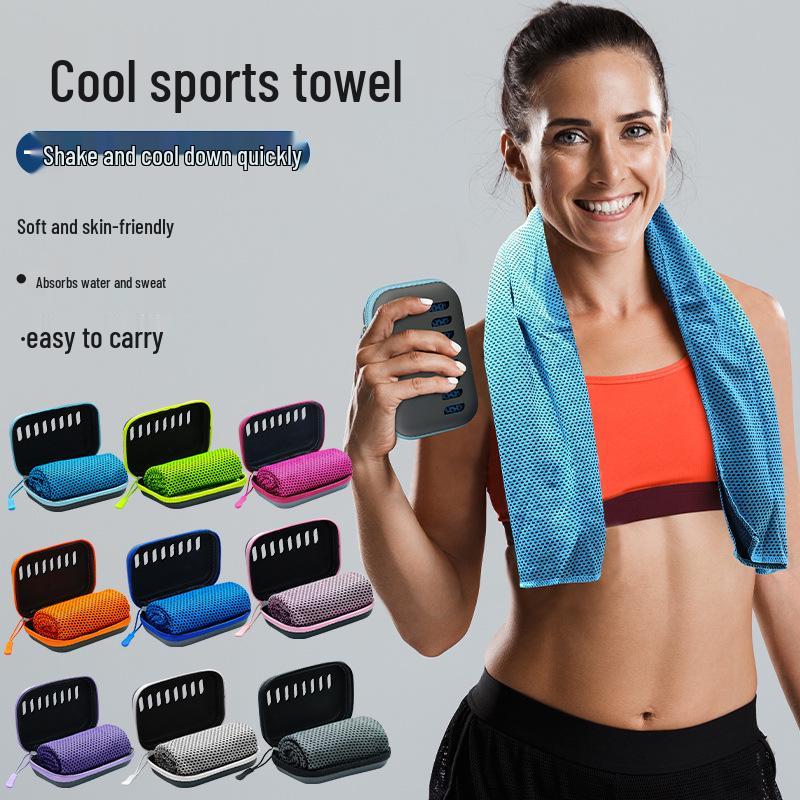 Summer Outdoor Cooling Fitness Ice Towel In Box - Cold Feeling Sport Towel
