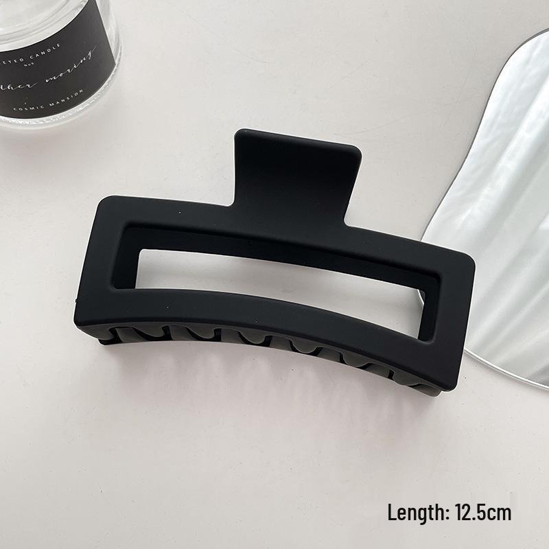 Women's Black Large Shark Claw Hair Clip for Advanced Style