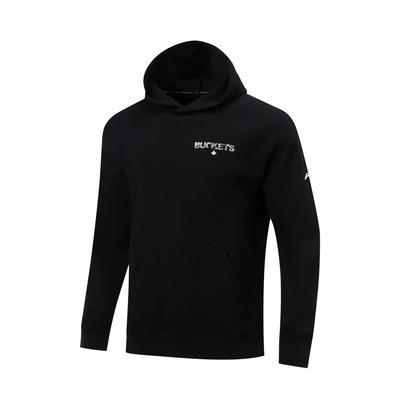 Li Ning Basketball Serie Rückseitenbuchstaben Hoodie Einfach Locker Vielseitig Sweatshirt Herren Hoodies AWDW051-5
