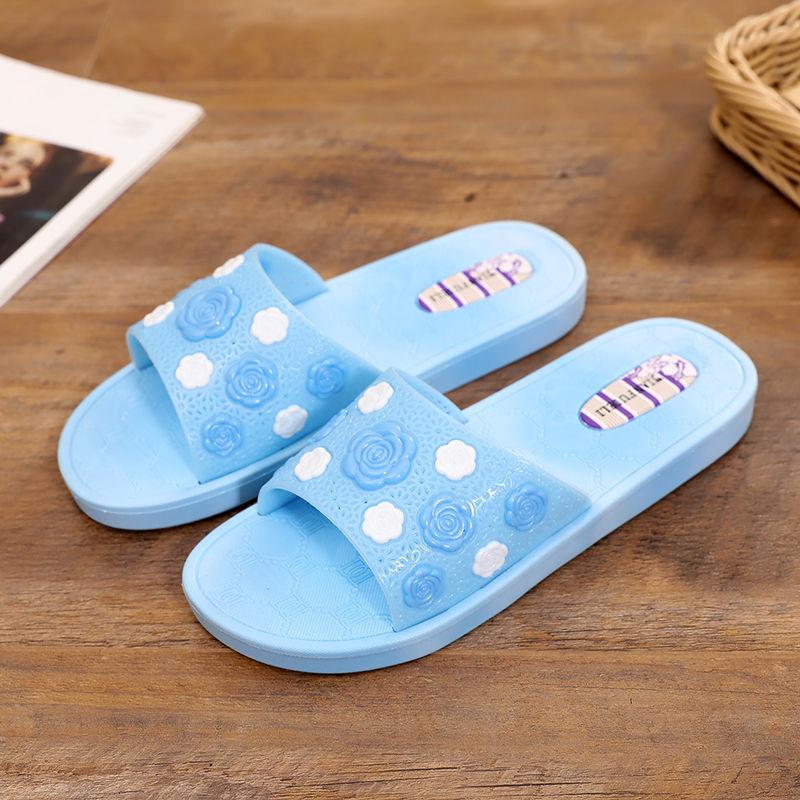 Домашні тапочки для ванної кімнати Нековзкі сандалі на товстій підошві з м’якою підошвою Літні сандалі для дому та на вулиці Жіноче взуття на м’якій підошві