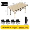 Portable Folding Chair and Table Set for Camping, Fishing, Dining, Street Vendors, Barbecue, and Outdoor Self-Driving Tours.