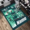 Personalized Name Darth Vader Lightsaber Living Room Non-Slip Area Rug Soft Carpet for Bedroom Kids Playroom Sofa Office Home Decor Doormat