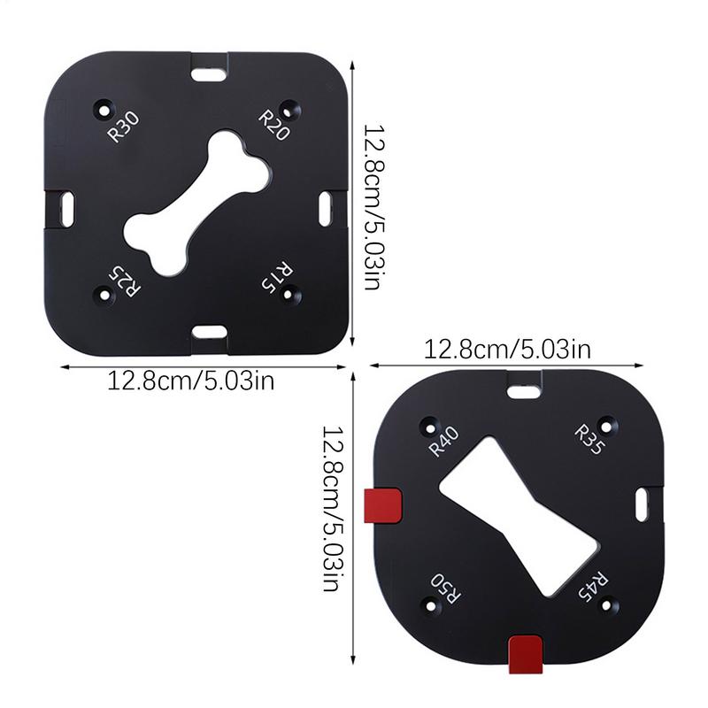 Radius Jig Router Templates Chamfering Cutting Auxiliary Tool For Wood Working Router Table Corner Radius Jig For Picture Frame
