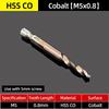 Composite Screw Tap Bit HSS-CO Tap Drill Set 1/4" Hex Spiral Tap Drill Reamer Titanium Soft Metal Thread Drilling Tapping Tools