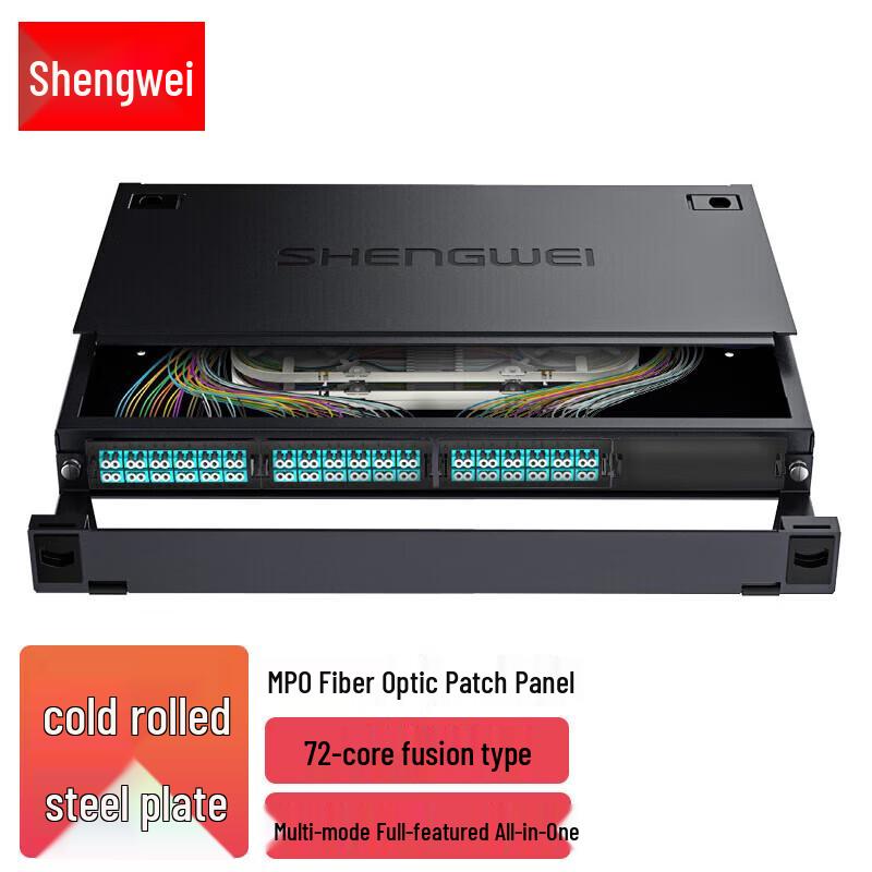 

Shengwei MDF-101M-72L MPO-MTP Fiber Optic Patch Panel LC Multimode OM3 10G Full Splicing