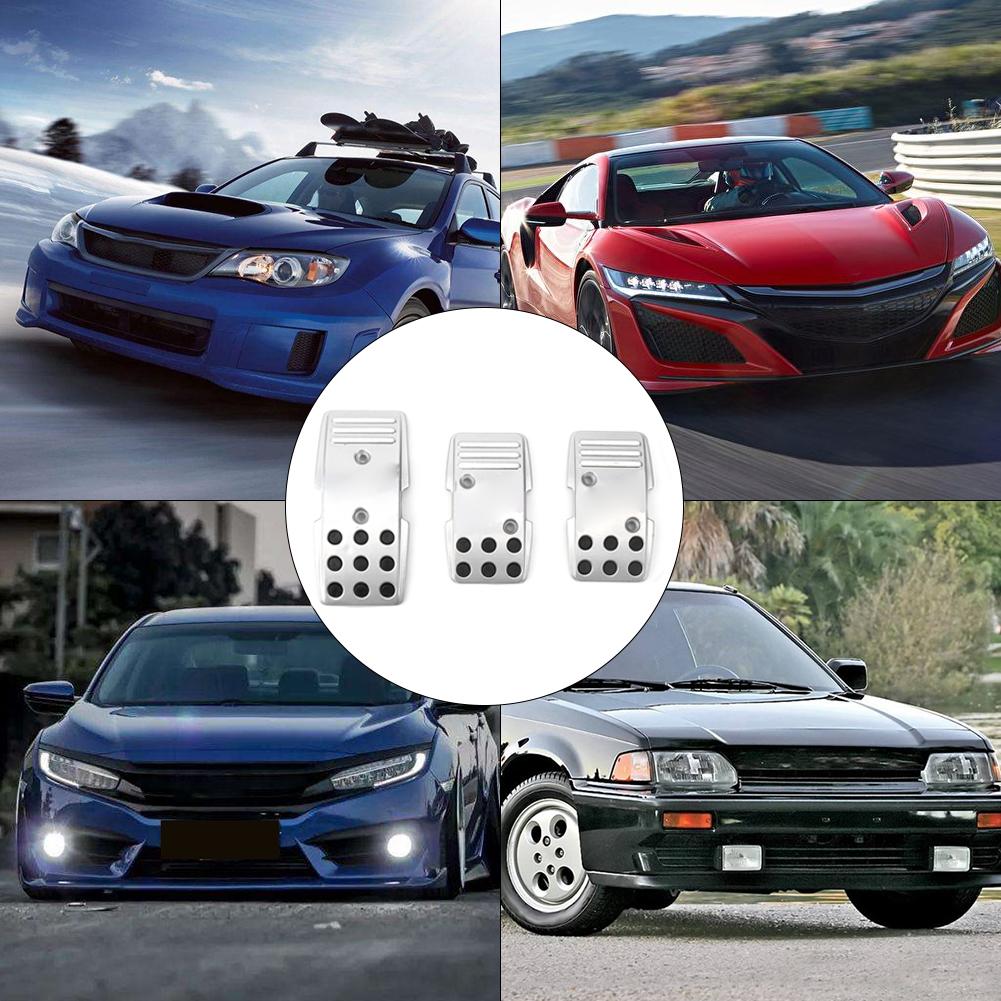 3Pcs R3000 Pedal Cover Set for Brake Clutch Accelerat Non Slip Manual Transmission Racing Sports Car