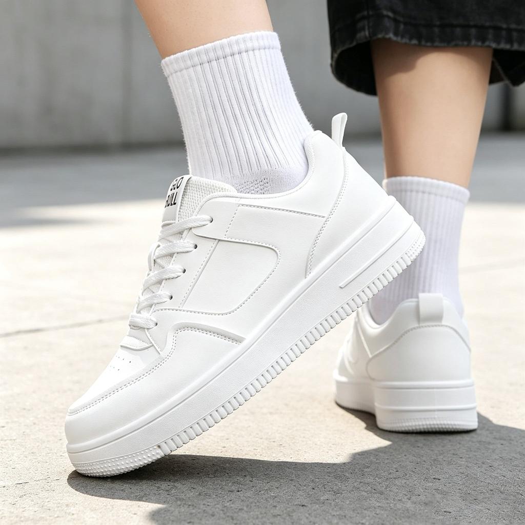 Men 's Casual Four Seasons Fashion Skateboarding  Students Comfortable Sneakers Boys Trending Soft Sole Breathable Shoes