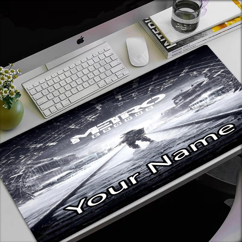 Custom Name Metro Theme Mouse Pad, Non Slip Rubber Base, Multifunctional Office & Home Decor, Perfect for Workspace Personalization.